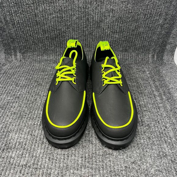 NEW Dr. Martens Ramsey ALT Creeper Leather Oxfords Black Neon Green Men 10 / 11W main image 7